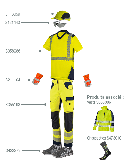 Tenue haute visibilité 1 , EPI pour travail en été